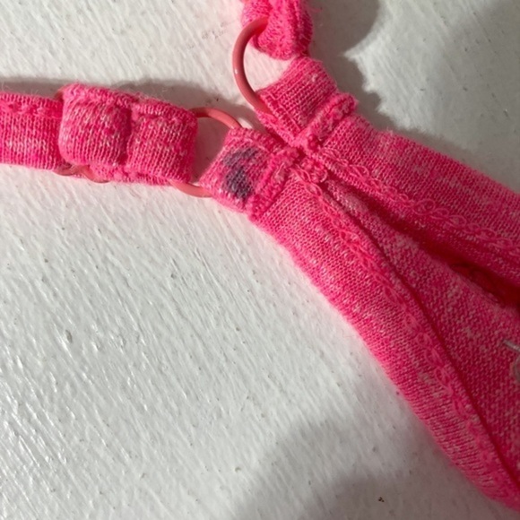 Decree Racerback Neon Pink Tank Top with Crochet Accents - Picture 6 of 10